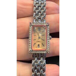 Women's 20mm Silver Tone Paul Jardin Watch, Faceted Crystal